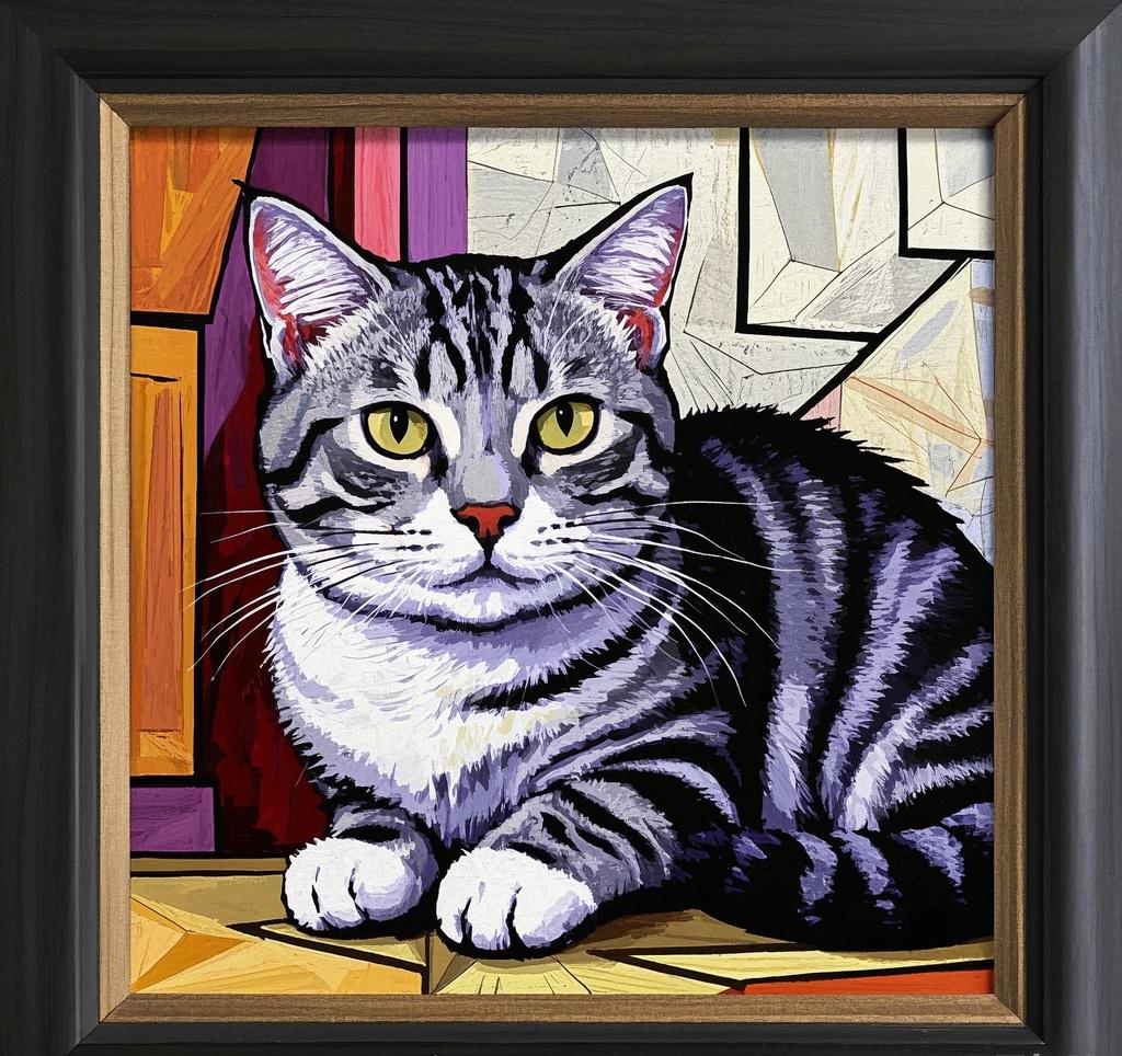 Custom Pet Photo- Personalized Pet Portrait Abstract Style