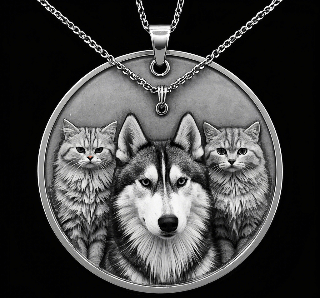 Custom Pet Relief Pendant Necklace