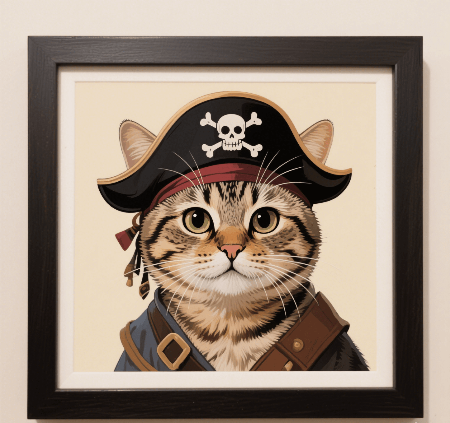 Custom Pet Photo- Personalized Pet Portrait - Pirate