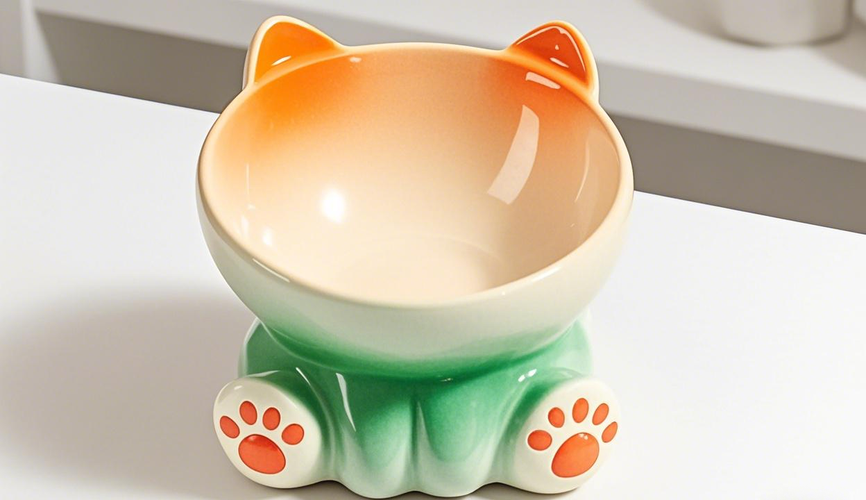 Cat Bowl-Cute Ceramic Cat Bowl