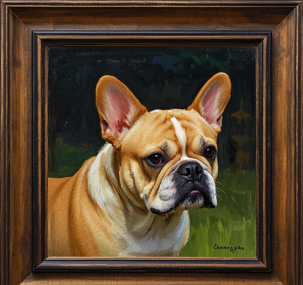 Custom Pet Photo- Personalized Pet Portrait Oil Painting Style