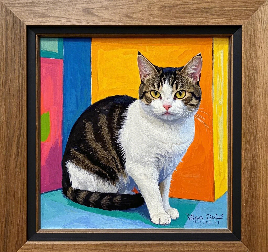 Custom Pet Photo- Personalized Pet Portrait Abstract Style