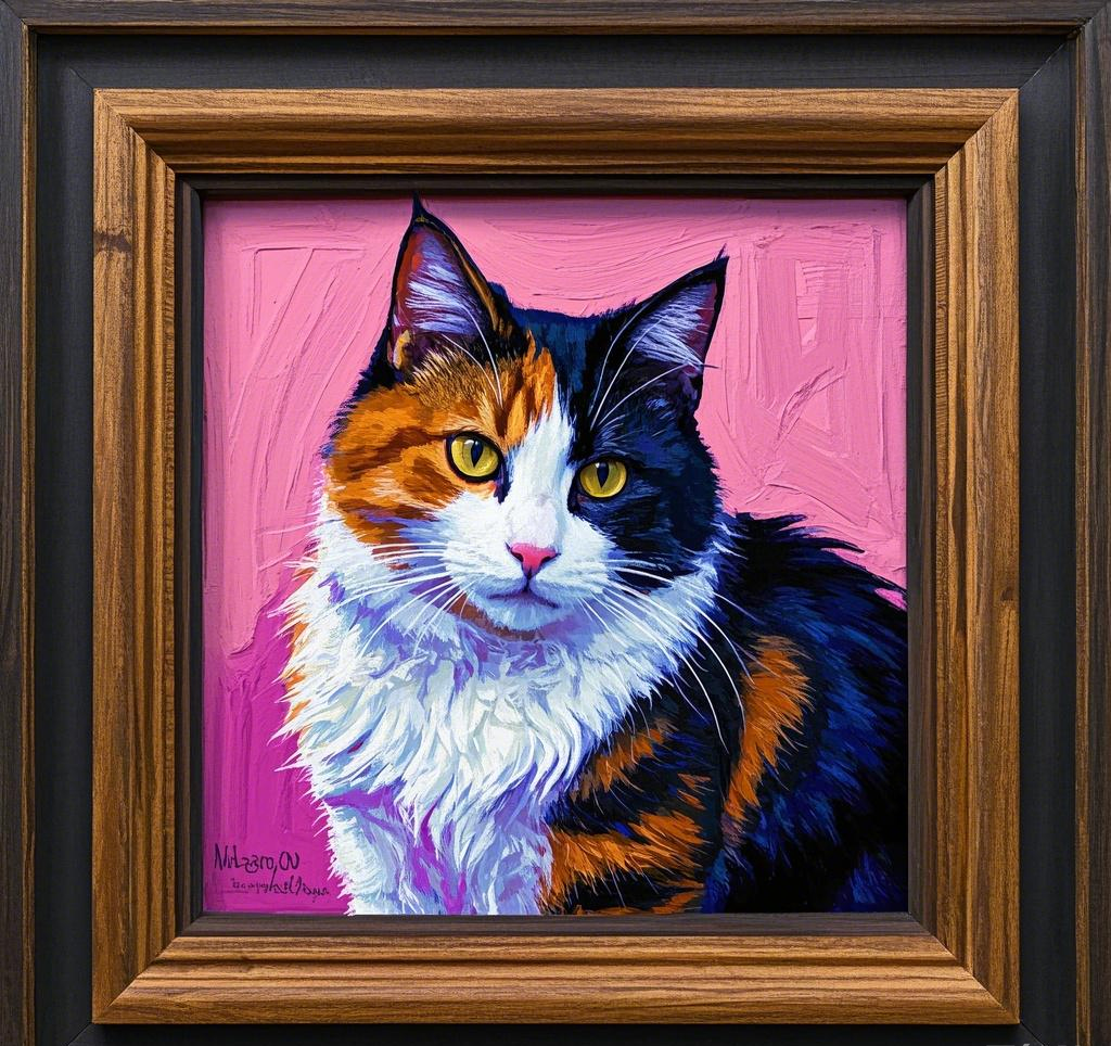 Custom Pet Photo- Personalized Pet Portrait Abstract Style