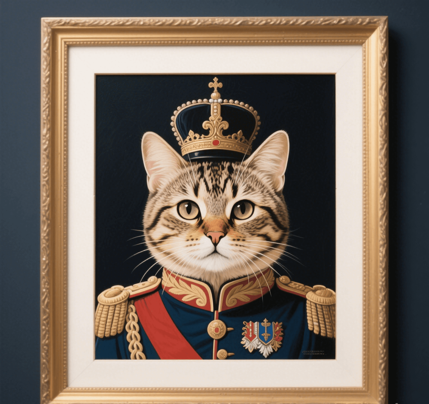 Custom Pet Photo- Personalized Pet Portrait -Royal General