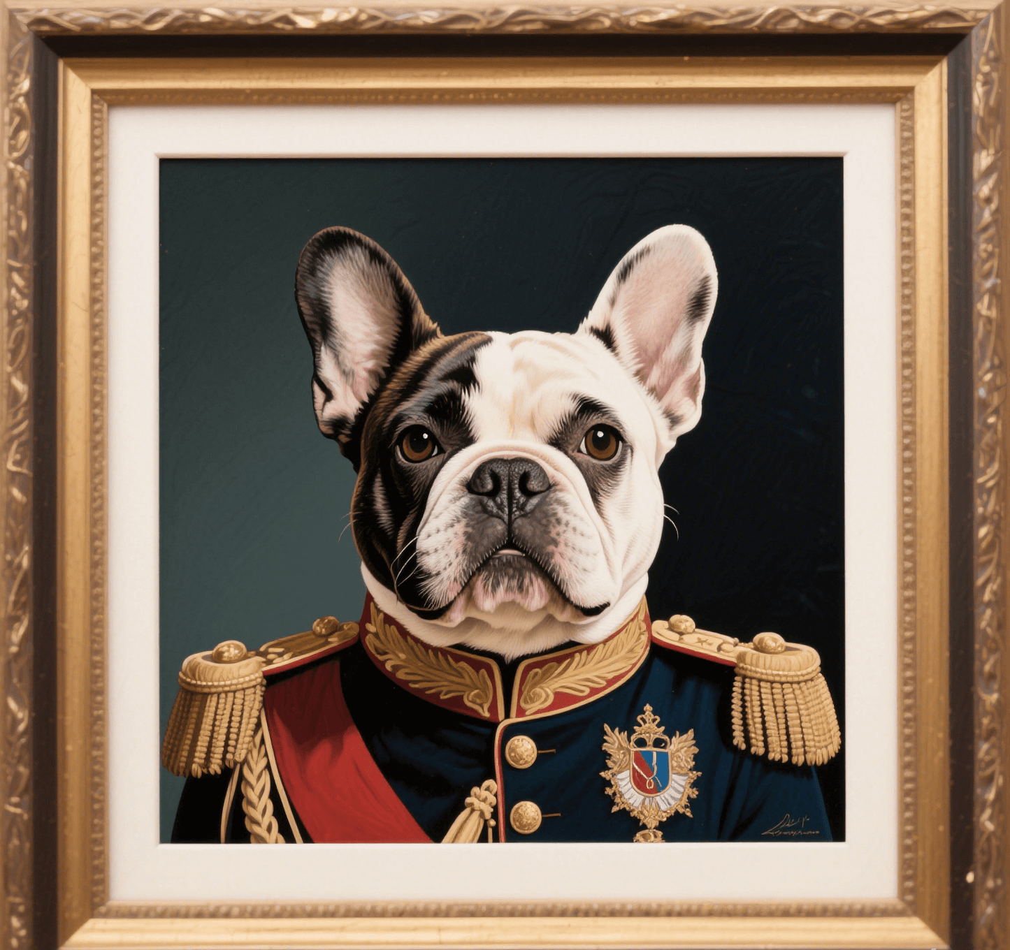 Custom Pet Photo- Personalized Pet Portrait -Royal General