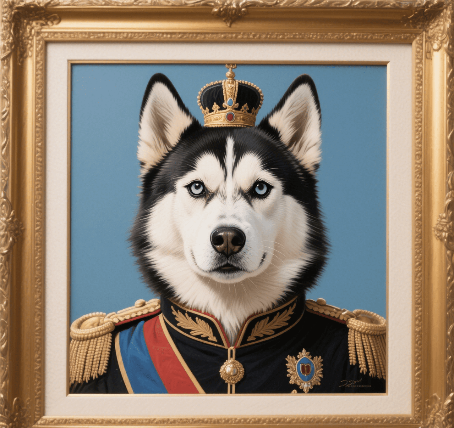 Custom Pet Photo- Personalized Pet Portrait -Royal General