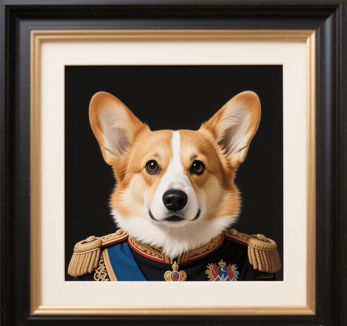 Custom Pet Photo- Personalized Pet Portrait -Royal General