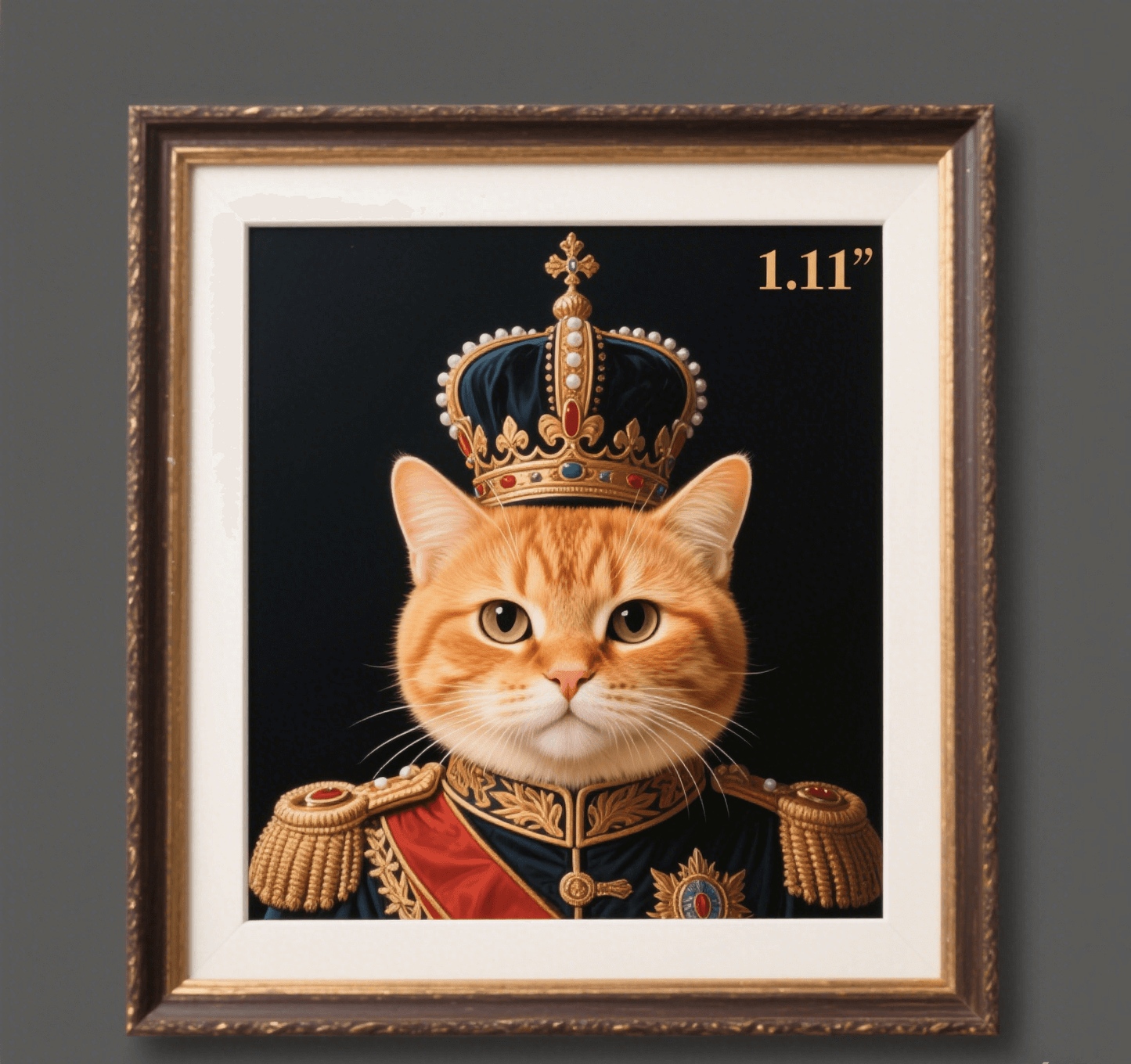 Custom Pet Photo- Personalized Pet Portrait -Royal General