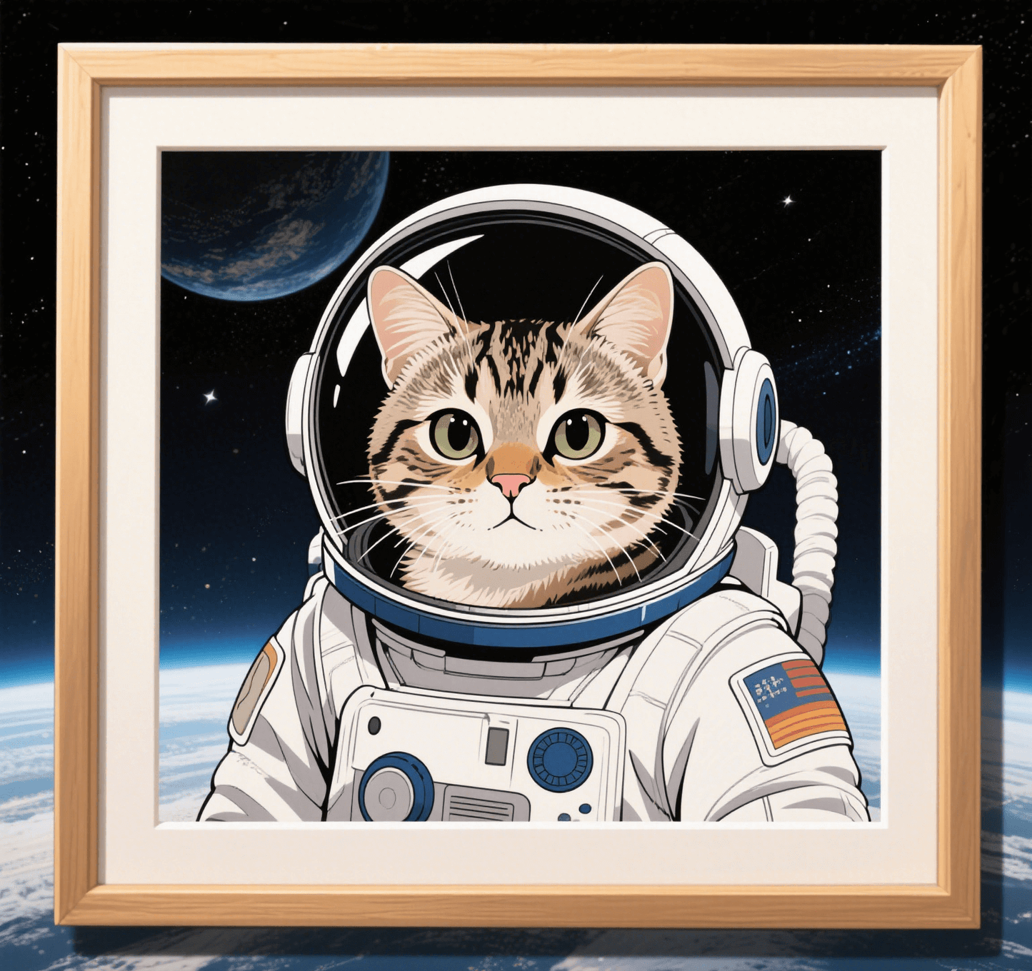 Custom Pet Photo- Personalized Pet Portrait -Astronaut