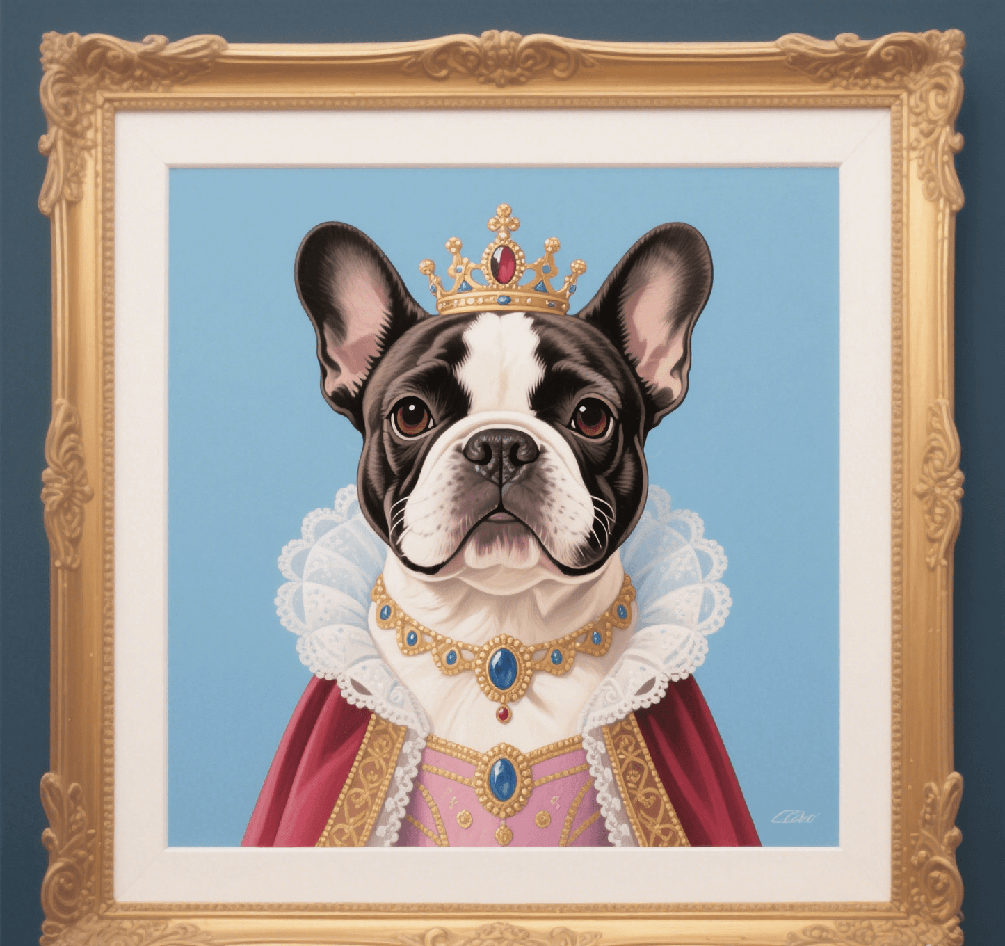 Custom Pet Photo- Personalized Pet Portrait Royal Princess