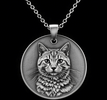 Custom Pet Relief Pendant Necklace
