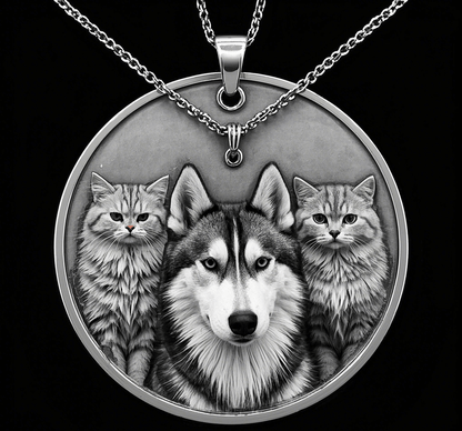 Custom Pet Relief Pendant Necklace