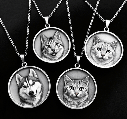 Custom Pet Relief Pendant Necklace