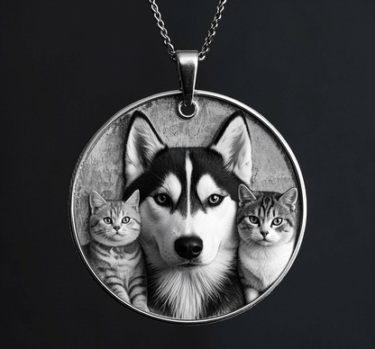 Custom Pet Relief Pendant Necklace