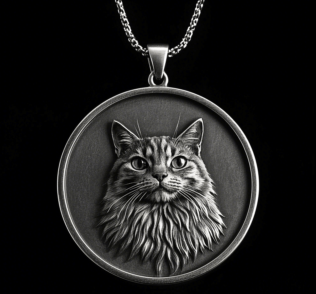 Custom Pet Relief Pendant Necklace