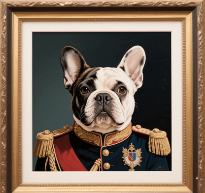 Custom Pet Photo- Personalized Pet Portrait -Royal General
