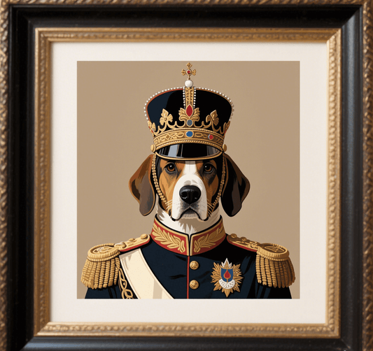 Custom Pet Photo- Personalized Pet Portrait -Royal General