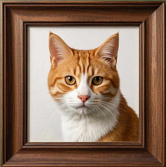 Custom Pet Portrait- Personalized Pet Portrait Crystal Porcelain canvas Painting
