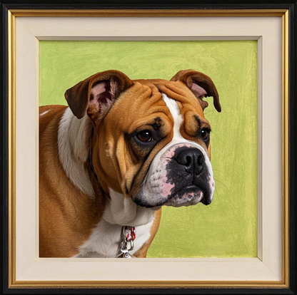 Custom Pet Portrait- Personalized Pet Portrait Crystal Porcelain canvas Painting