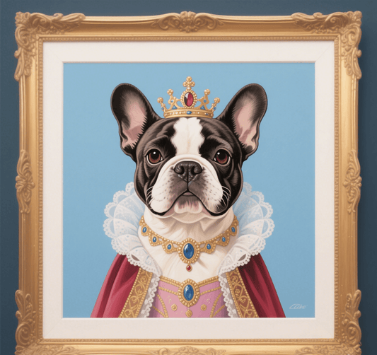 Custom Pet Photo- Personalized Pet Portrait Royal Princess