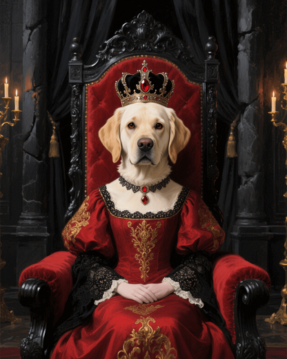 Custom Pet Photo- Personalized Pet Portrait -Royalty Portrait